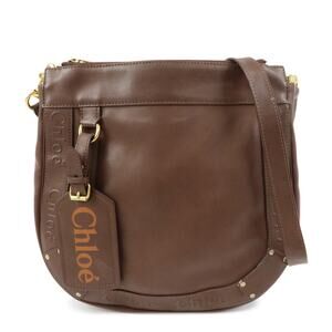 Chloe Eden Leather Crossbody Bag Brown